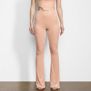 NWT skims Peach Velvet Flared Legging